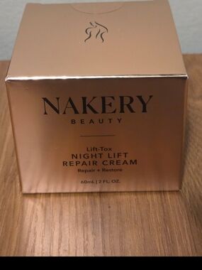 Nakery Beauty Lift-Tox Night Lift Repair Cream - Rose Gold Box